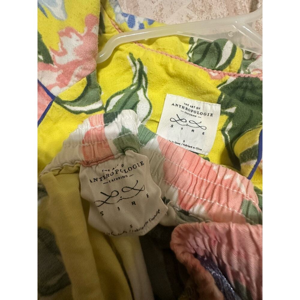 Anthropologie Pajama SET Lil Sire Tigresa Flannel Sleep PJS Womens Size S Cozy - Picture 16 of 16